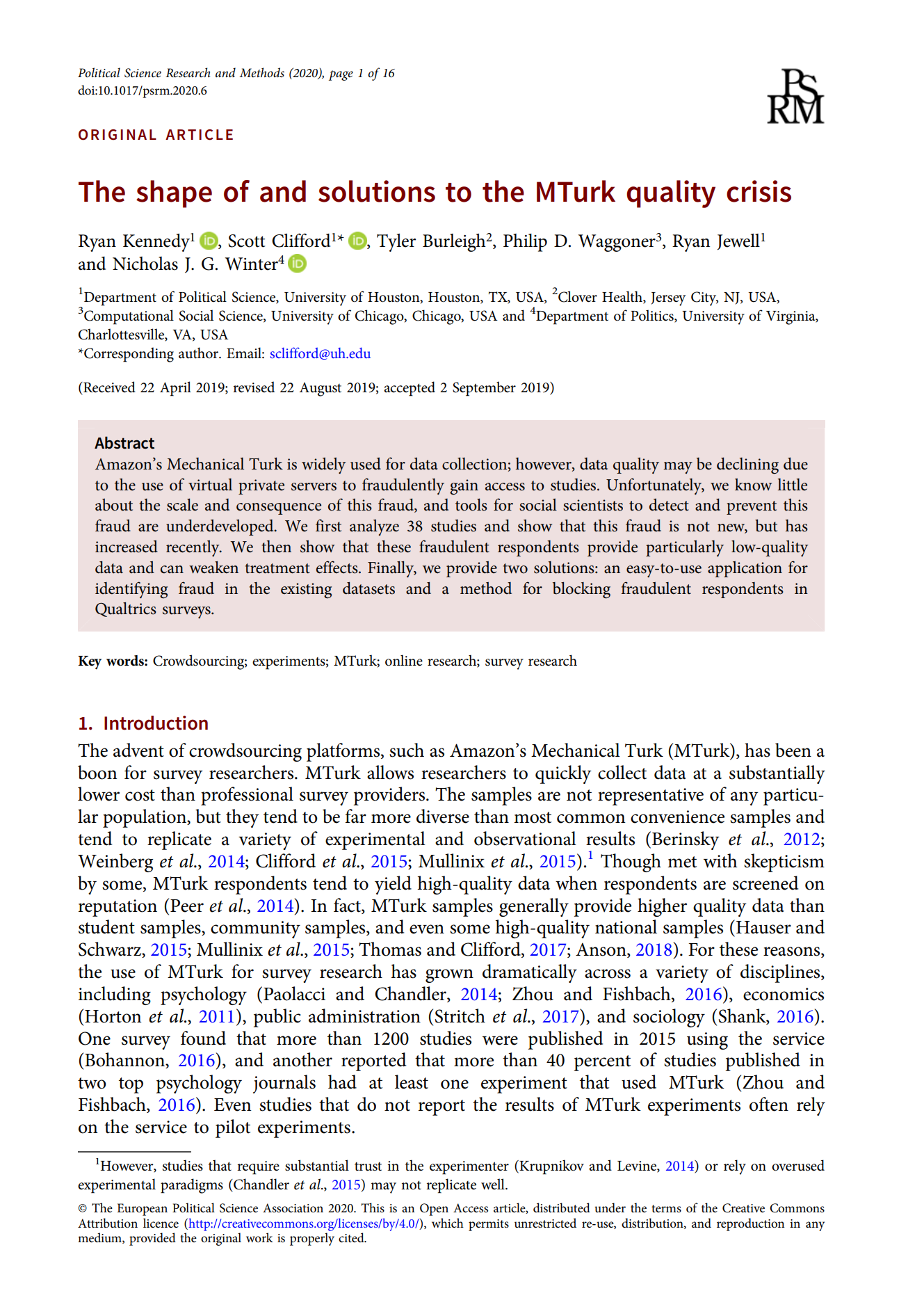 The Shape of and Solutions to the MTurk Quality Crisis