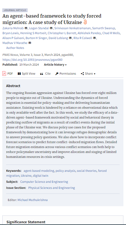 An agent-based framework to study forced migration: A case study of Ukraine